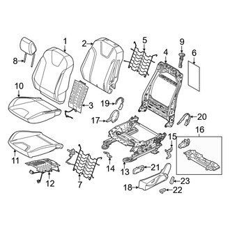 Ford OE - Seats & Tracks - Driver Seat Components (BATTERY EV (EV/BEV))