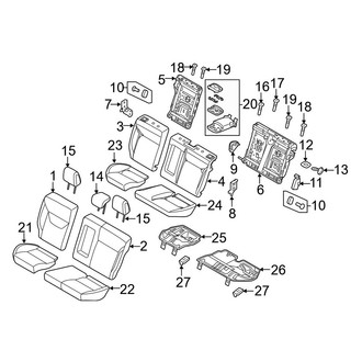 Ford OE - Seats & Tracks - Rear Seat Components (BATTERY EV (EV/BEV))