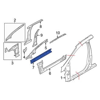 Ford OE - Right Rocker Panel Reinforcement