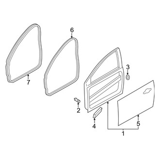 Ford OE - Front Door - Door & Components (BATTERY EV (EV/BEV))