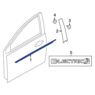 Ford OE - Front Left Outer Door Window Belt Weatherstrip