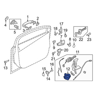 Ford OE - Front Left Door Latch Assembly
