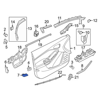 Ford OE - Front Left Door Interior Reflector