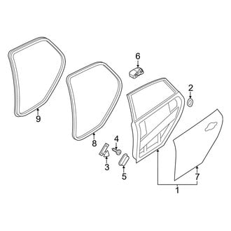 Ford OE - Rear Door - Door & Components (BATTERY EV (EV/BEV))