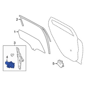 Ford OE - Right Window Motor