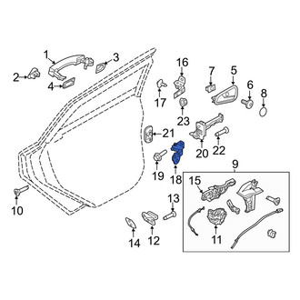 Ford OE - Rear Left Lower Door Hinge