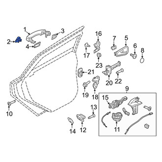 Ford OE - Rear Exterior Door Handle Cover