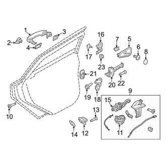 Ford OE - Rear Door - Lock & Hardware (BATTERY EV (EV/BEV))