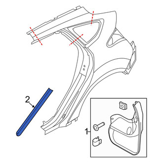 Ford OE - Rear Stone Guard