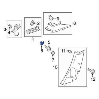Ford OE - Body C-Pillar Trim Panel Nut