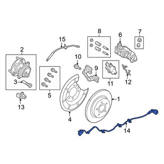 Ford OE - Front ABS Wheel Speed Sensor Wiring Harness