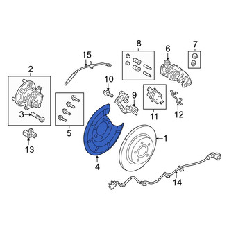Ford OE - Rear Brake Dust Shield