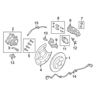 Ford OE - Rear Suspension - Brake Components (Electric)
