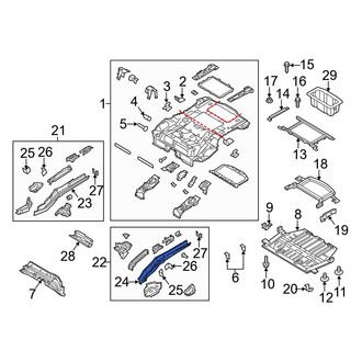 Ford OE - Front Right Outer Frame Side Member