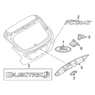 Ford OE - Lift Gate - Exterior Trim (BATTERY EV (EV/BEV))