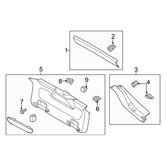 Ford OE - Lift Gate - Interior Trim (BATTERY EV (EV/BEV))