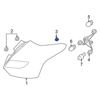 Ford OE - Back Up Light Assembly Nut