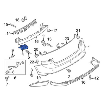 Ford OE - Rear Right Inner Bumper Cover Bracket