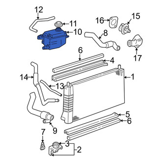 Ford OE - Front Engine Coolant Reservoir