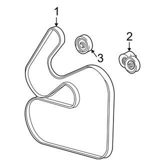 Ford OE - Cooling - Belts & Pulleys (2 / U Engine VIN Character)