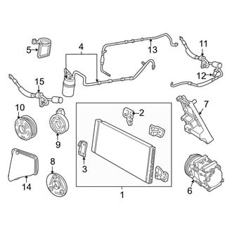 Ford OE - Air Conditioner & Heater - Condenser, Compressor & Lines (SE / SEL S Engine VIN Character)
