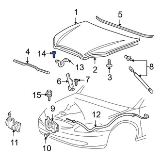Ford OE - Bumper Cover Spacer Panel Bolt