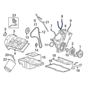 Ford OE - Center Engine Timing Cover Gasket