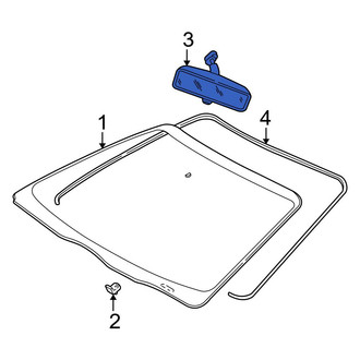 Ford OE - Front Interior Rear View Mirror