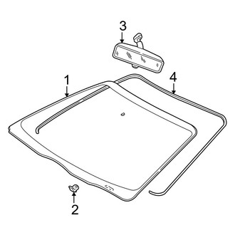 Ford OE - Windshield - Glass