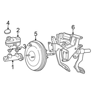 Ford OE - Cowl - Components on Dash Panel (4-Wheel ABS)