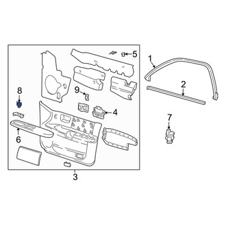 Ford OE - Front Right Door Window Switch