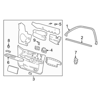 Ford OE - Front Door - Interior Trim (LX / SE / SE Comfort / SES / SVG)