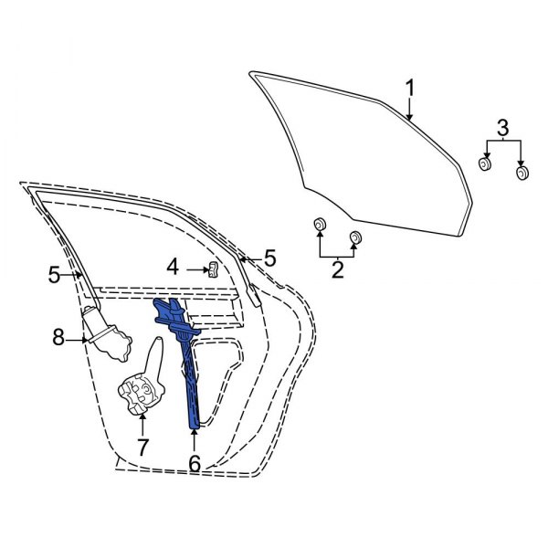 Door Window Channel Clip