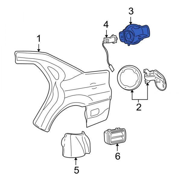 Fuel Filler Housing