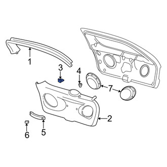 Ford OE - Liftgate Trim Cover Clip