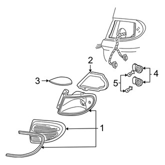 Ford OE - Rear Lamps - Tail Lamps (SE Wagon)