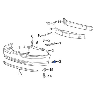 Ford OE - Front Bumper Cover Screw