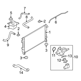 Ford OE - Cooling - Radiator & Components