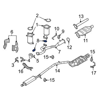 Ford OE - Rear Catalytic Converter Gasket