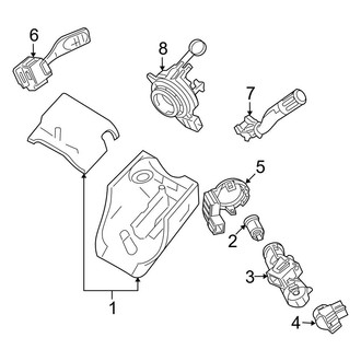 Ford OE - Steering Column - Shroud, Switches & Levers