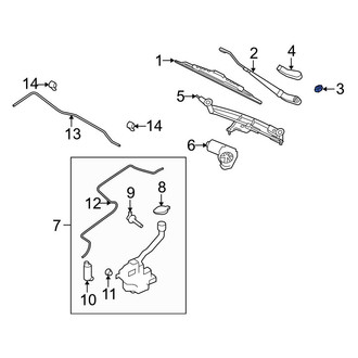 Ford OE - Wiper Arm Nut