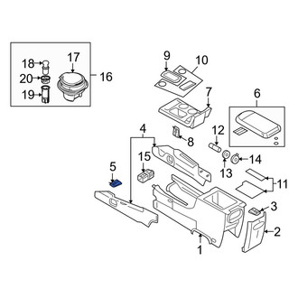 Ford OE - Instrument Panel Knee Bolster Clip
