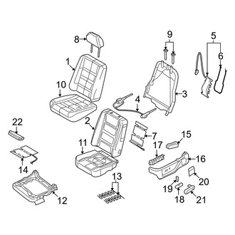Ford OE - Seats & Tracks - Driver Seat Components