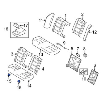 Ford OE - Rear Seat Cushion Bracket