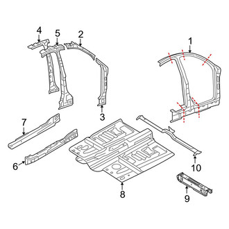 Ford OE - Pillars, Rocker & Floor - Aperture Panel