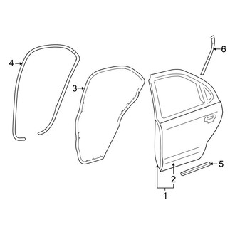 Ford OE - Rear Door - Door & Components