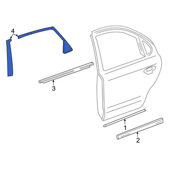 Ford OE - Rear Right Black Out Tape
