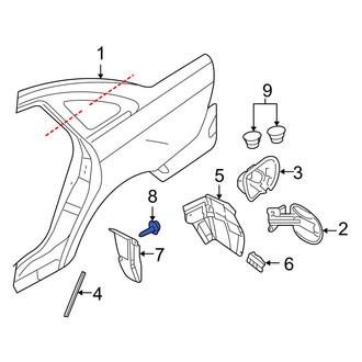Ford OE - Quarter Panel Splash Shield Clip