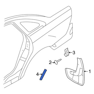 Ford OE - Rear Stone Guard