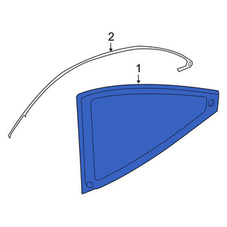 Ford OE - Rear Left Quarter Glass